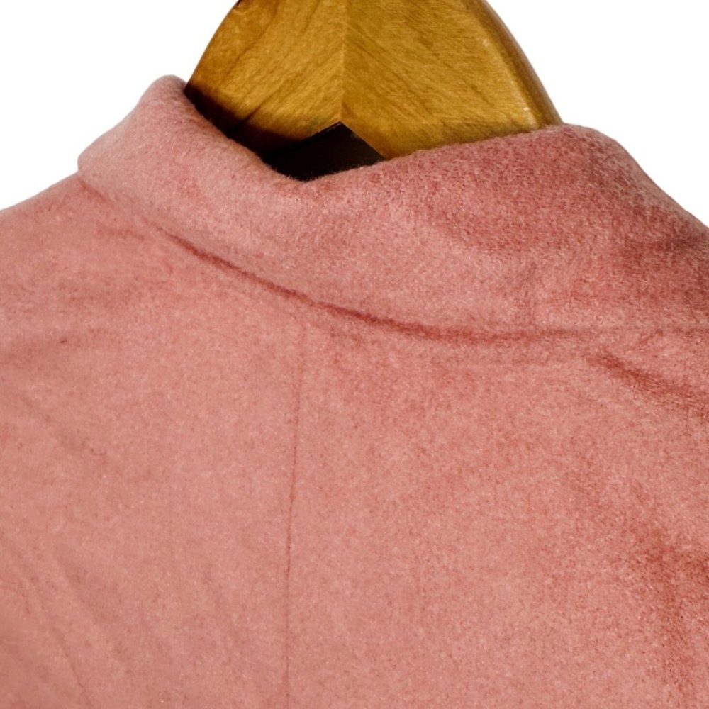 Lauren by Ralph Lauren Women's Small Wool Blend Long 2 Button Rose Pink Jacket - Picture 5 of 13